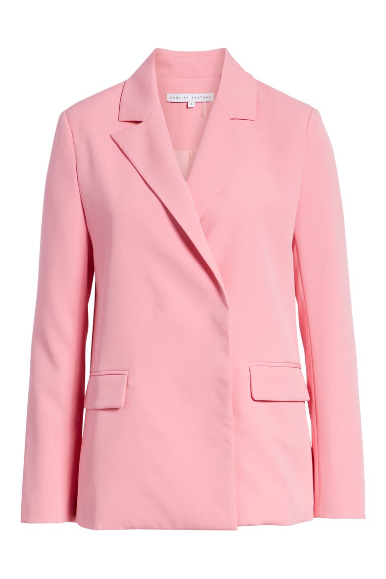 Peaked Lapel Jacket, Alternate, color, CANDY PINK