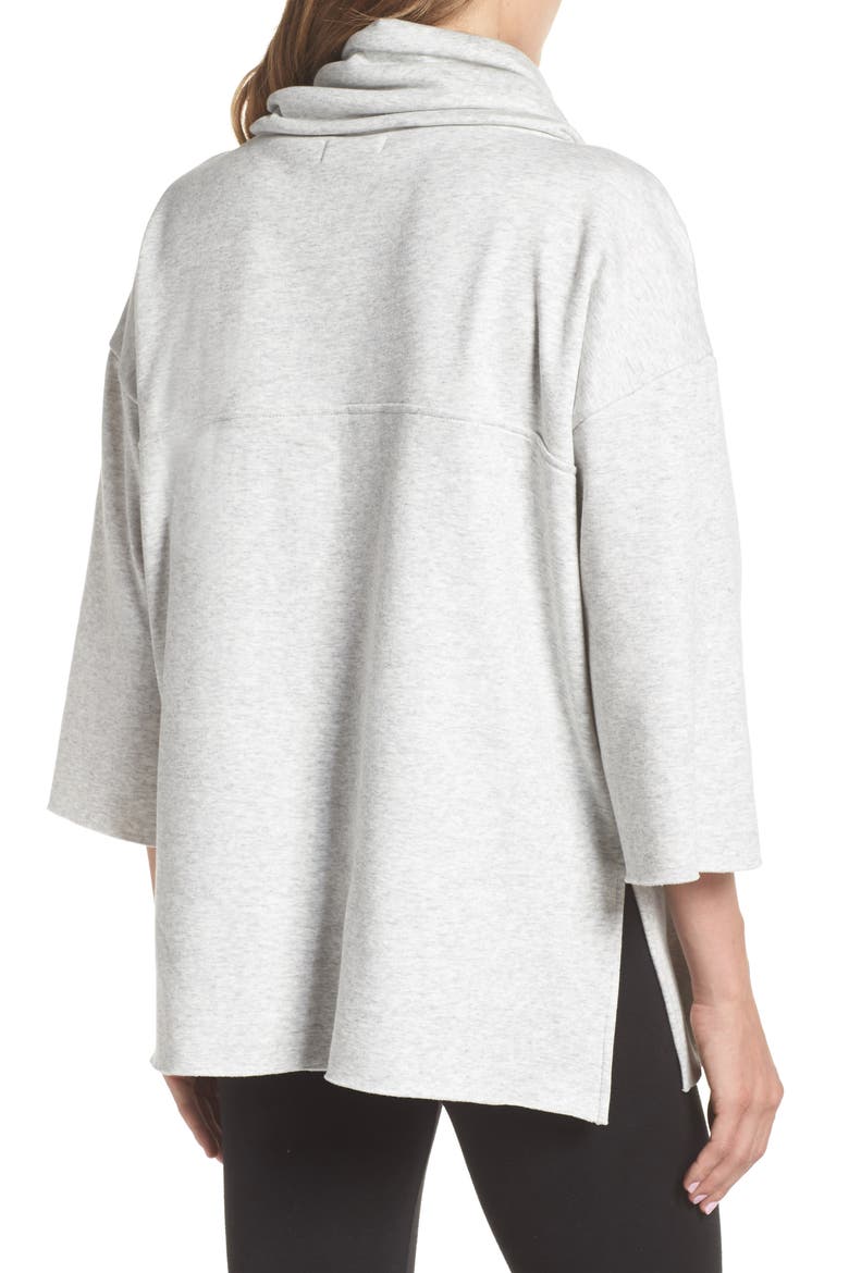 Astrid Poncho, Alternate, color, SEAL HEATHER