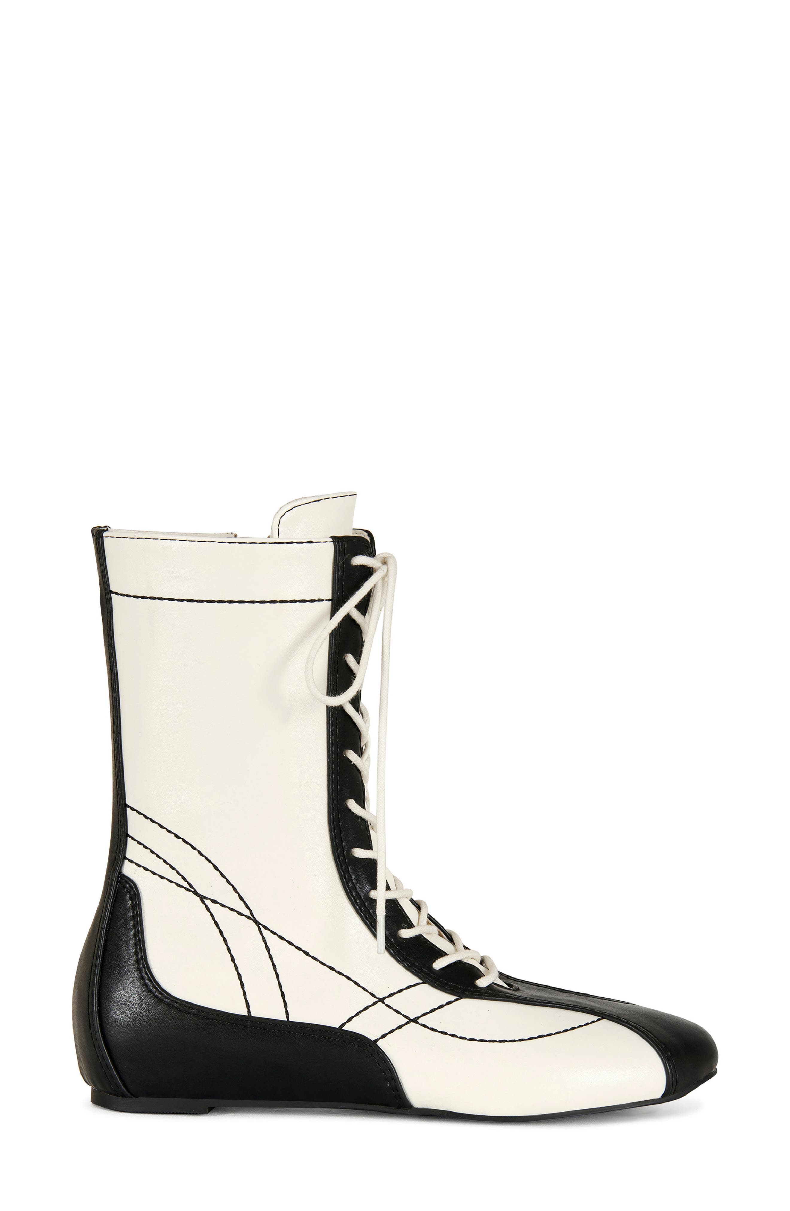 AZALEA WANG Passer Boxing Boot, Alternate, color, Black