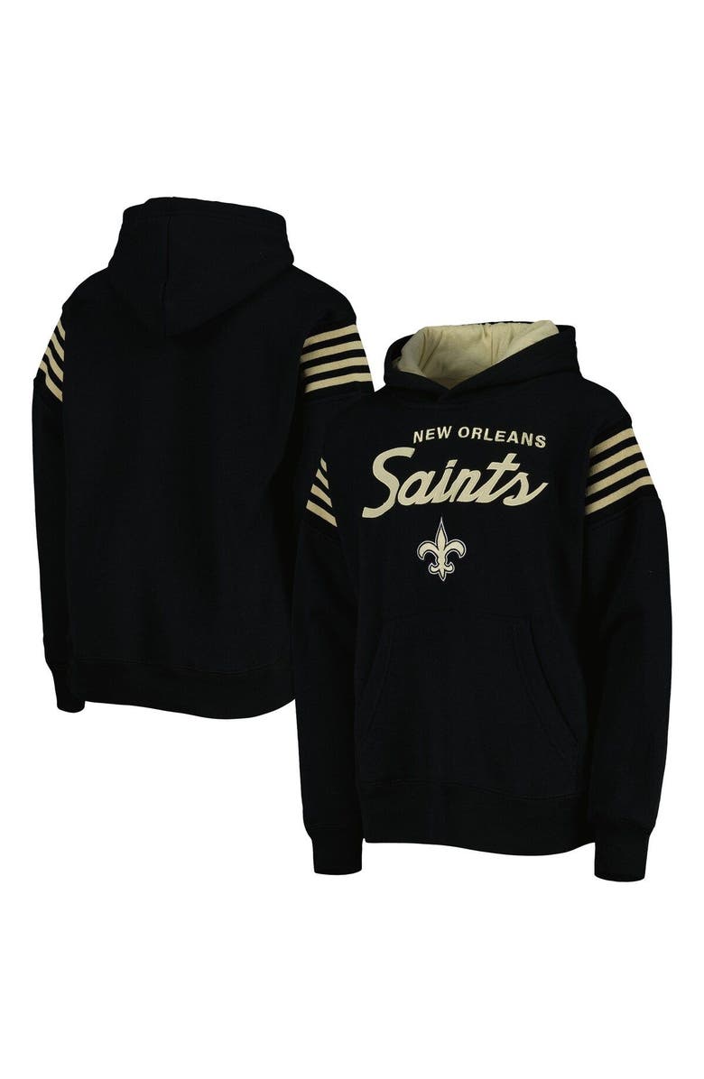 Outerstuff Youth Black New Orleans Saints The Champ Is Here Pullover Hoodie, Main, color, Black