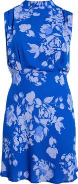 SUGARLIPS Lilith Floral Mock Neck Dress