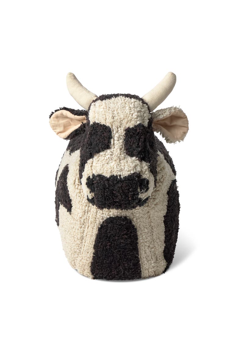 Pouf Cow Lola, Main, color, Natural, Coffee, Black