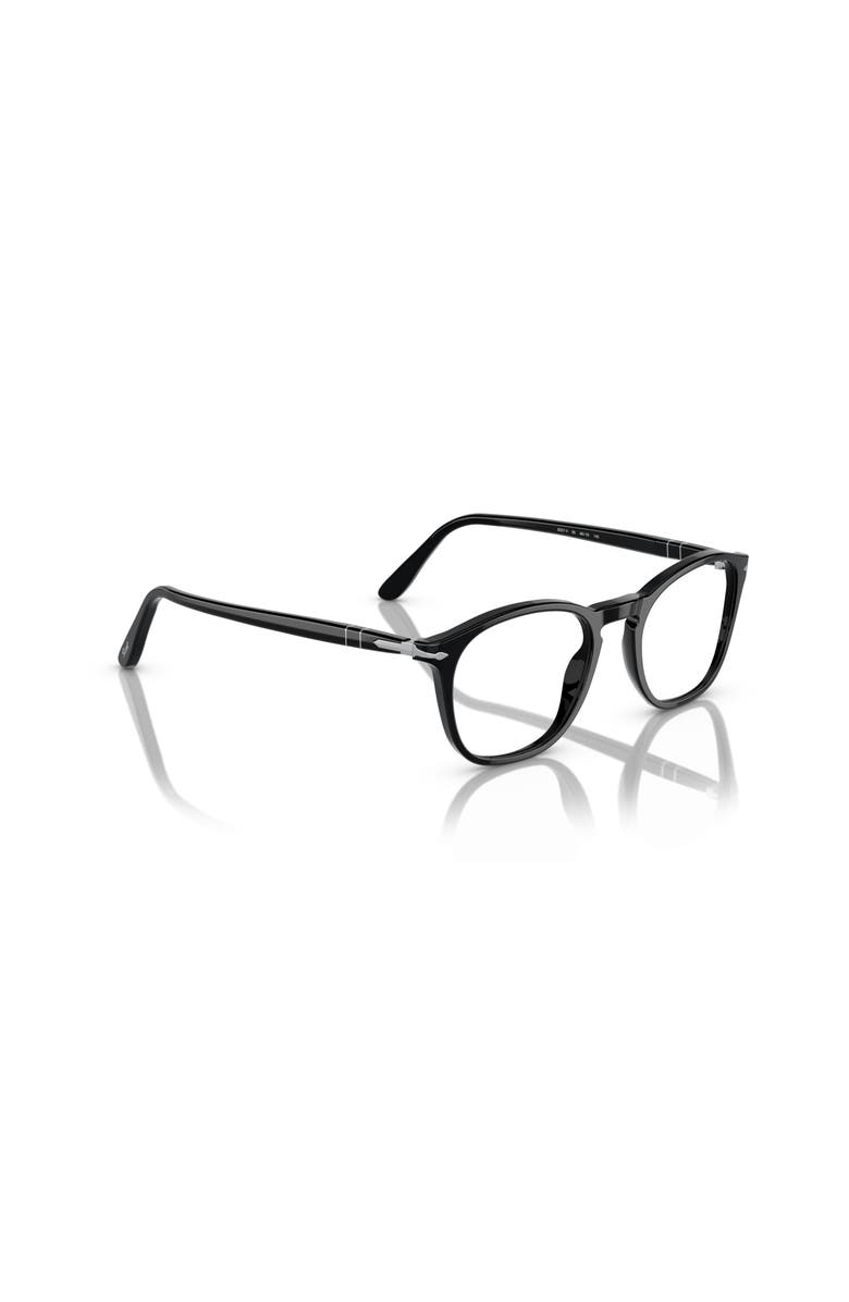 Persol 50mm Square optical glasses, Alternate, color, Black