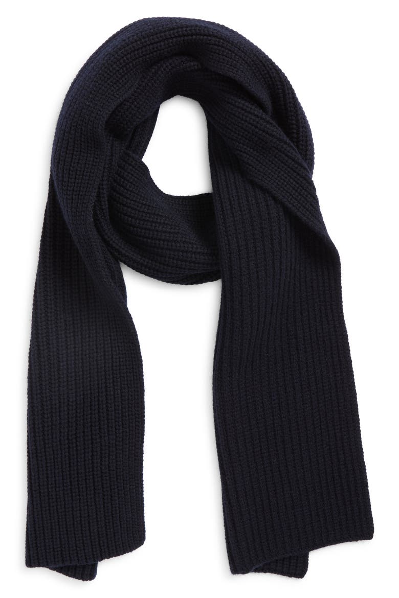Brushed Merino Wool Scarf, Main, color, BROWN