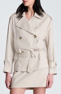 Kenneth Cole Double Breasted Short Trench Coat