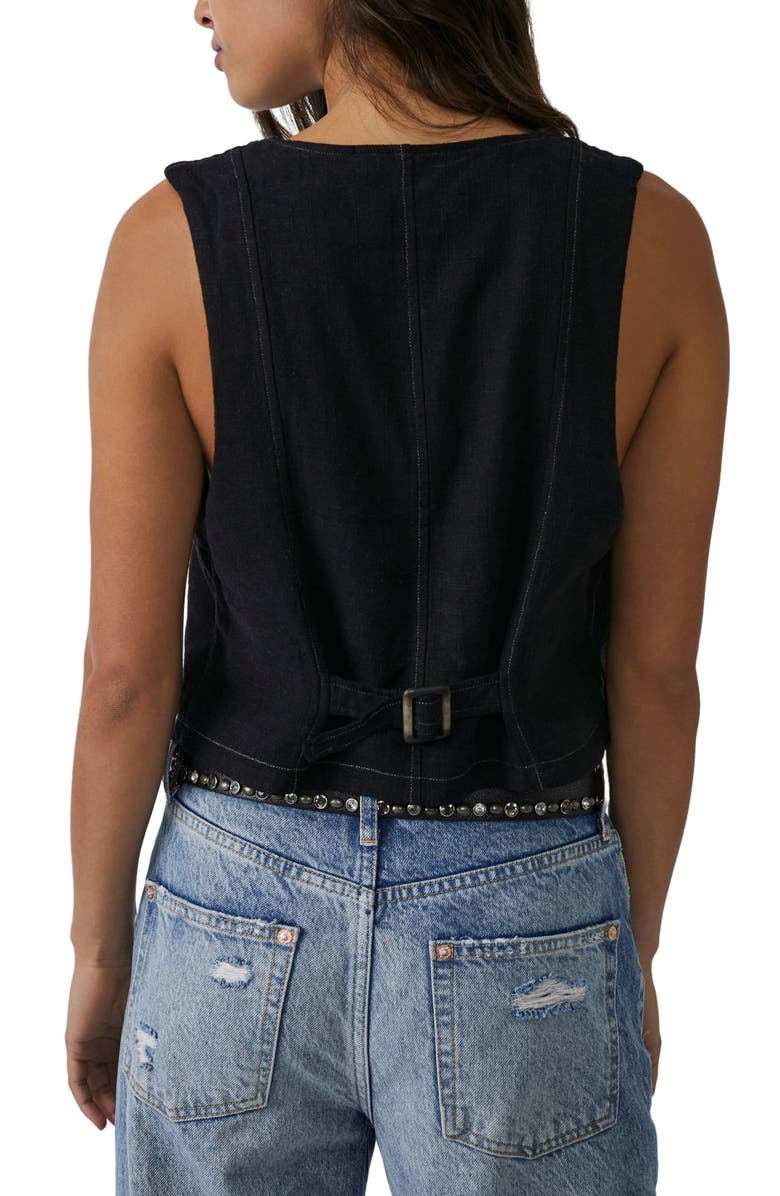 Free People Charley Crop Vest, Alternate, color,