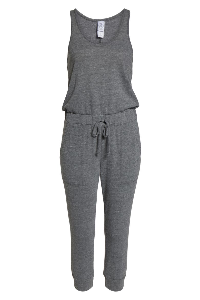 Crop Lounge Jumpsuit, Alternate, color, ECO GREY