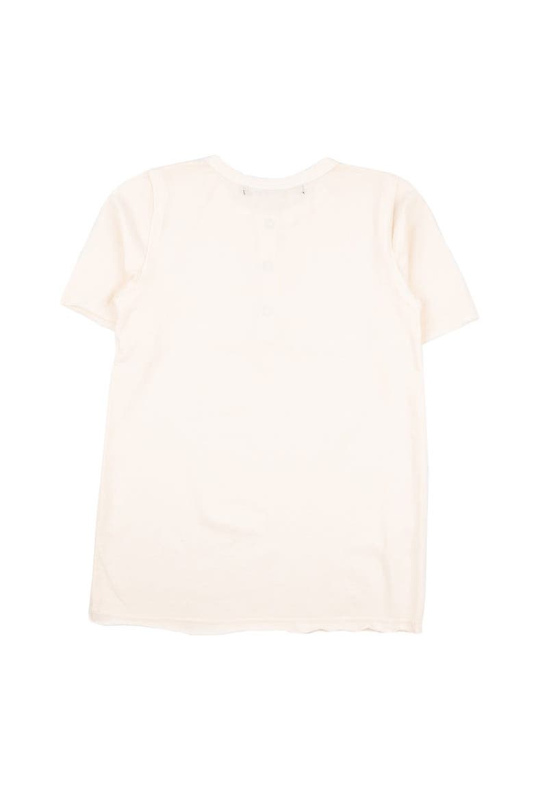 Pauli Short Sleeve Henley, Alternate, color, Creme