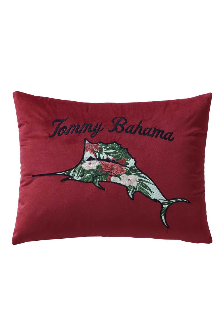 Holiday Marlin Breakfast Pillow, Main, color, RED