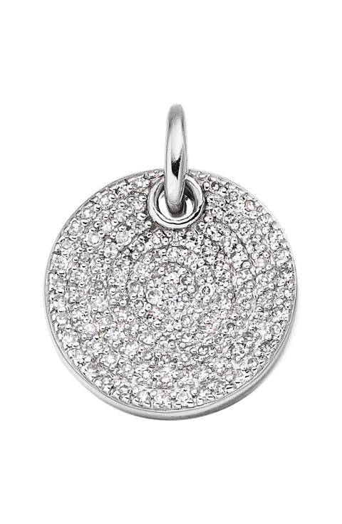 Ava Diamond Disc Pendant Charm