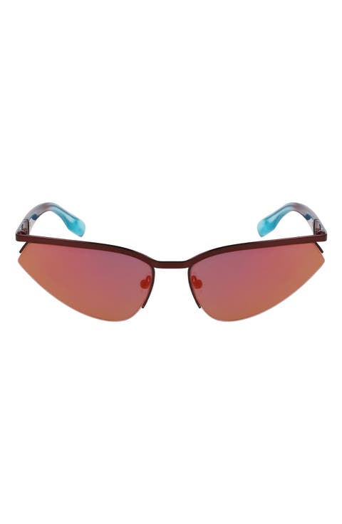 61mm Modified Rectangular Sunglasses