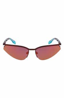 KARL LAGERFELD 61mm Modified Rectangular Sunglasses