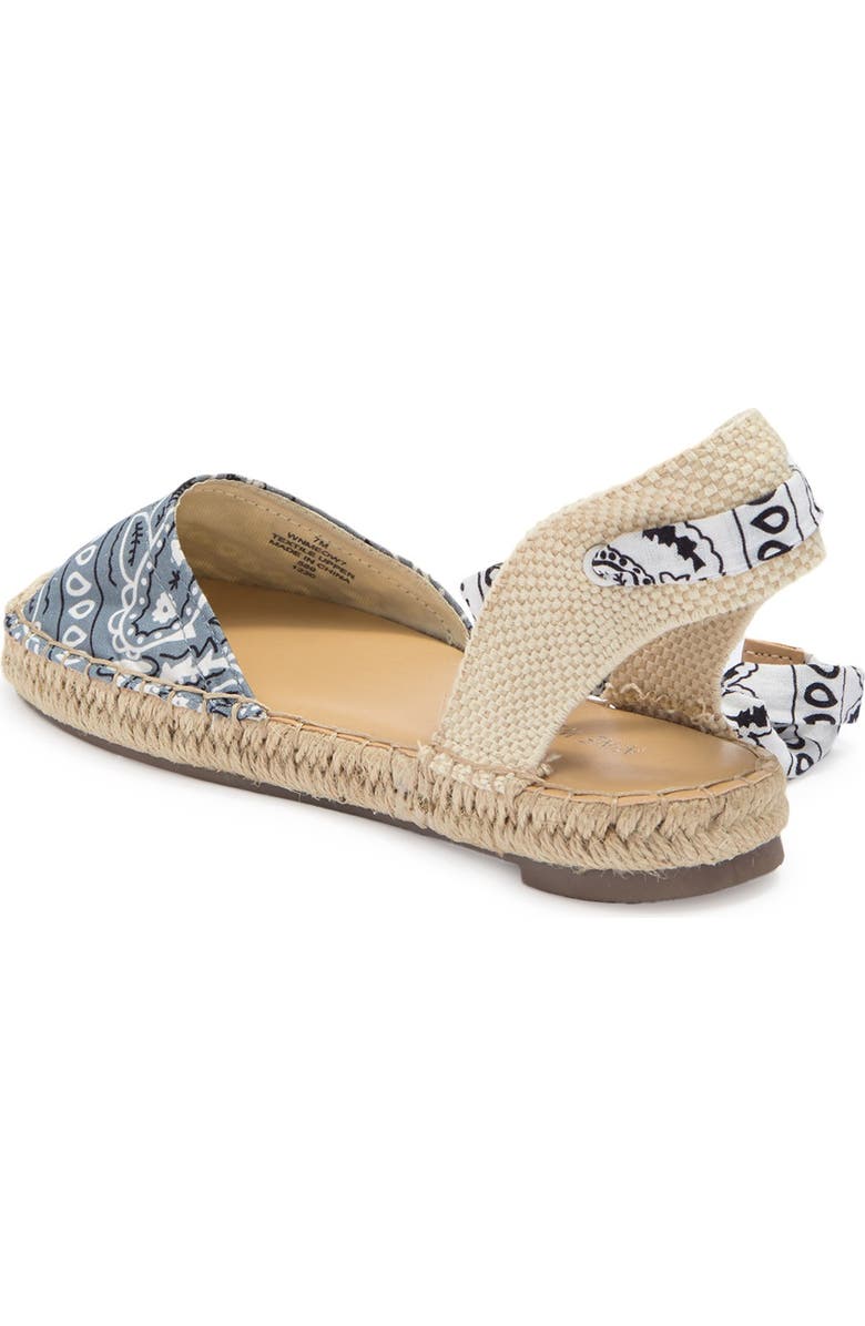Nine West Meow Bandana Espadrille Flat, Alternate, color,