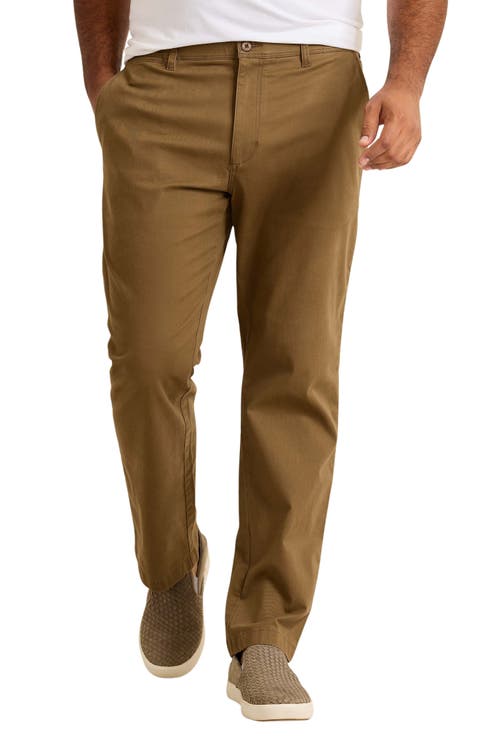 Boracay® Island Flat Front Stretch Chinos (Regular & Big)
