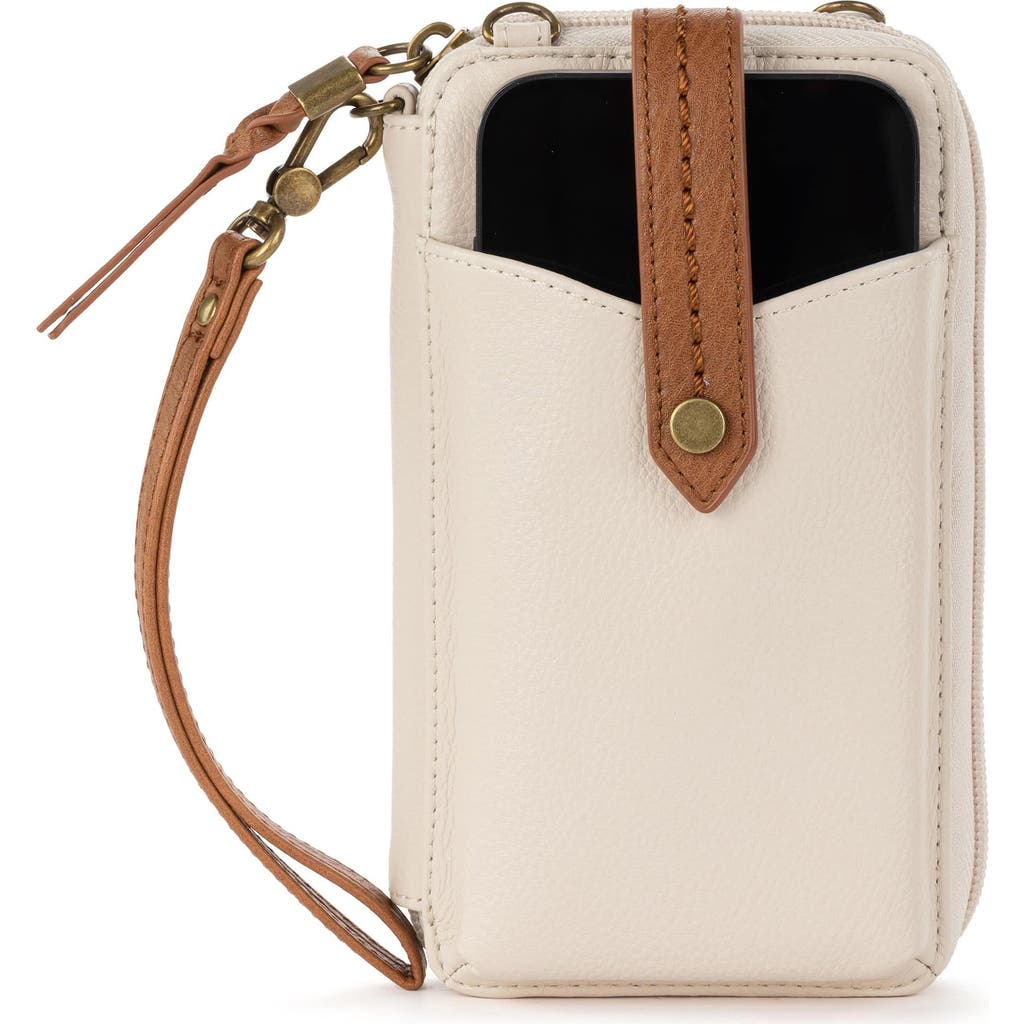The Sak Silverlake N/s Smartphone Crossbody In Stone Block