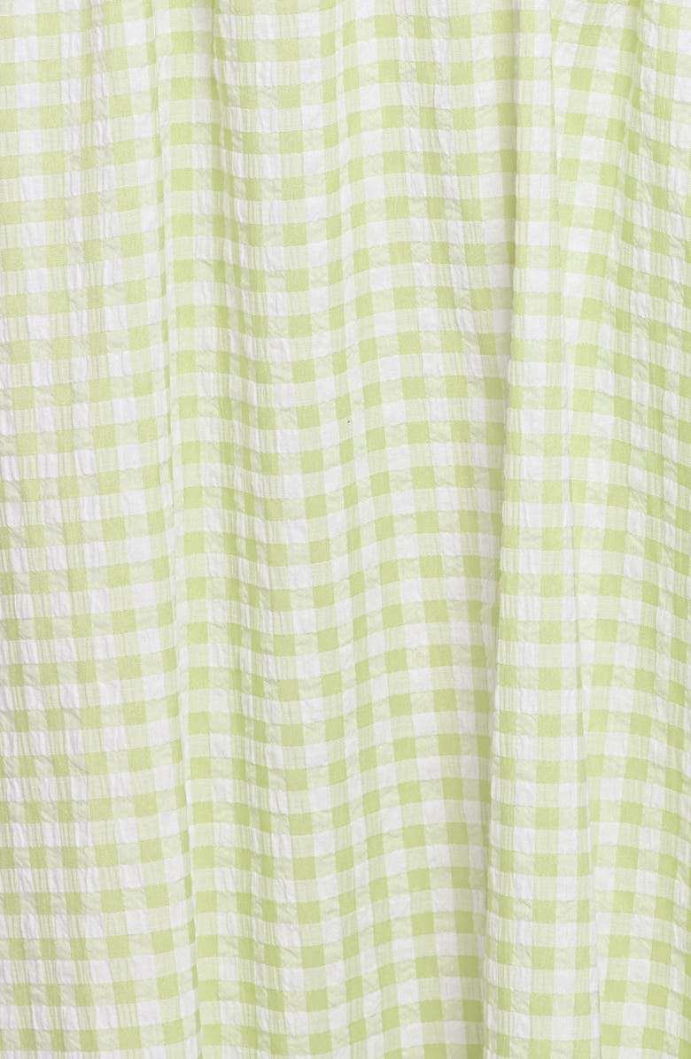 Petal & Pup Amberlyn Gingham Sleeveless Maxi Dress, Alternate, color, Green Gingham