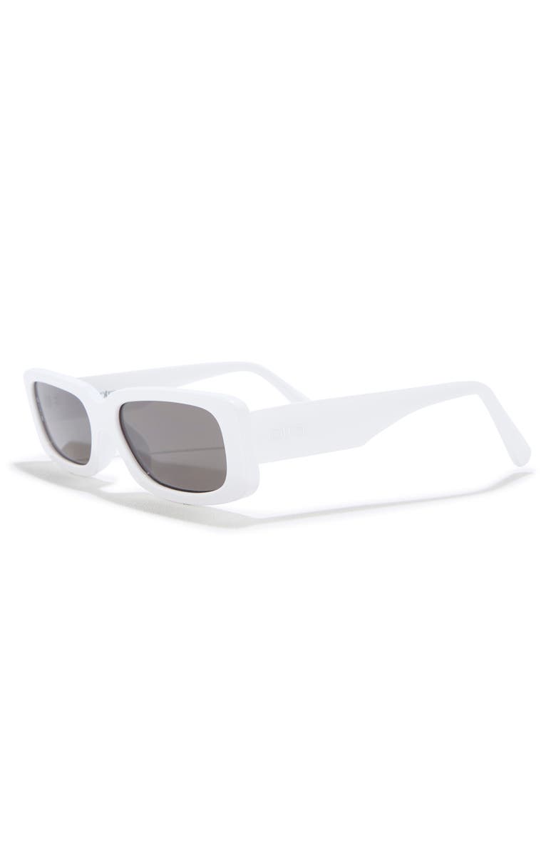 OTRA EYEWEAR Sunny Rectangular Sunglasses, Alternate, color, White/ Smoke