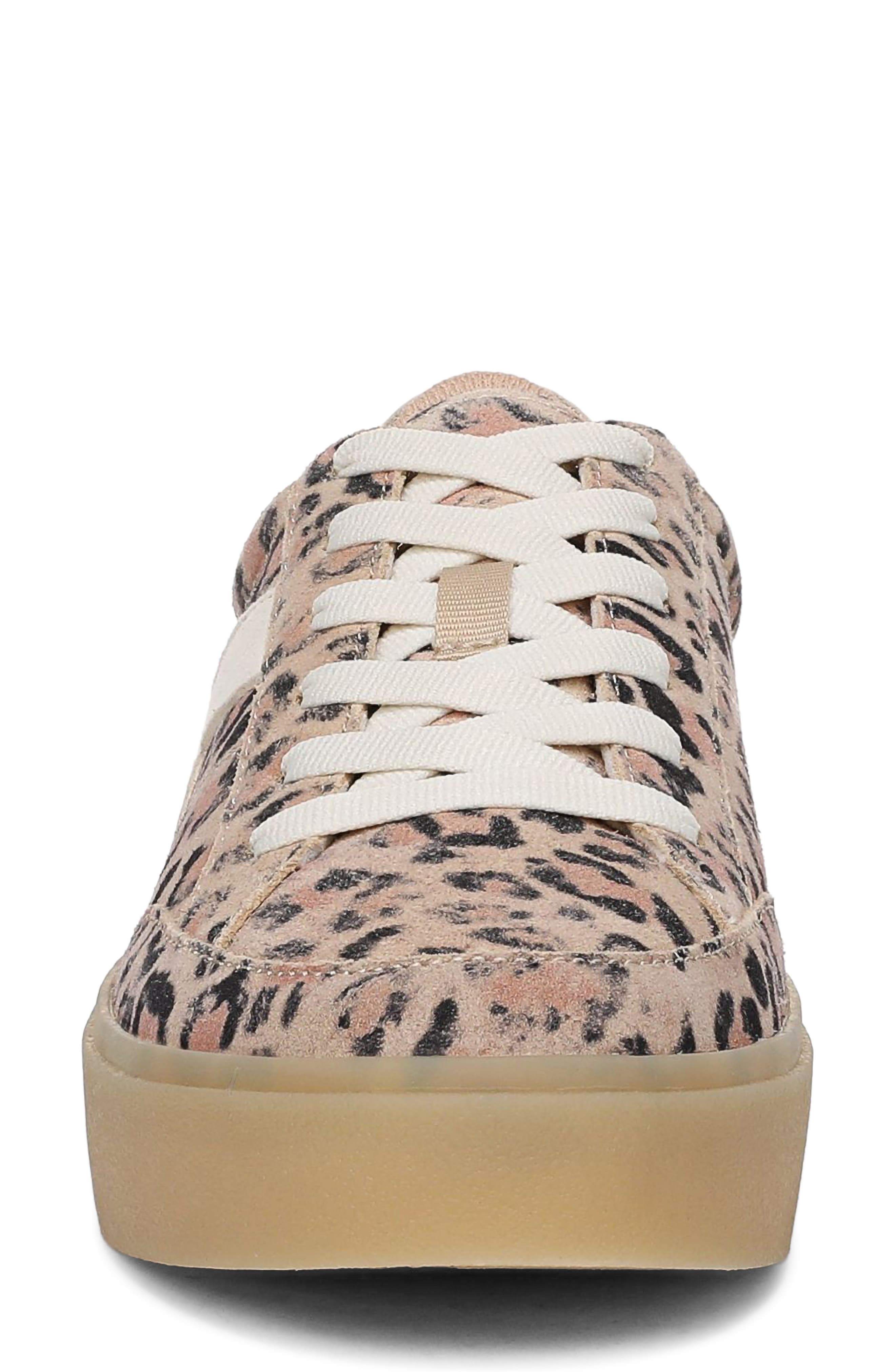 Madison Lace Platform Sneaker, Alternate, color, SAND LEOPARD PRINT SUEDE