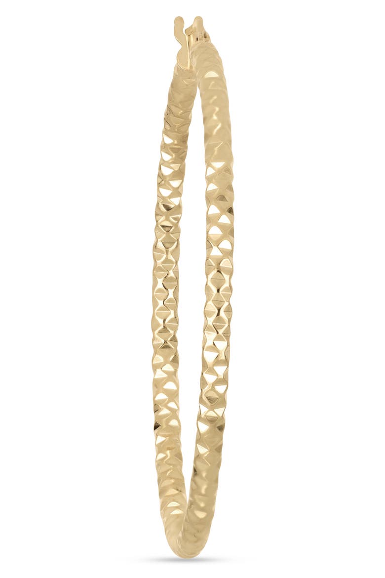 14k Gold 45mm Textured Hoop Earrings, Alternate, color, 14K YELLOW GOLD