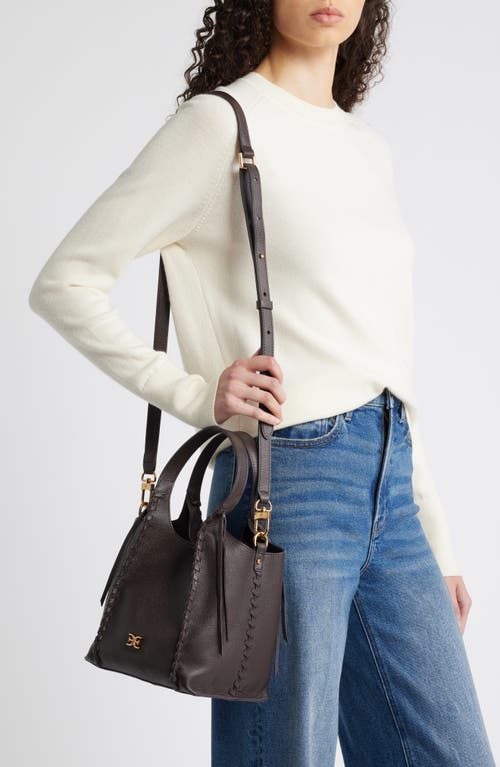 Sam Edelman Pryce Crossbody Bucket Bag In Cafe Noir