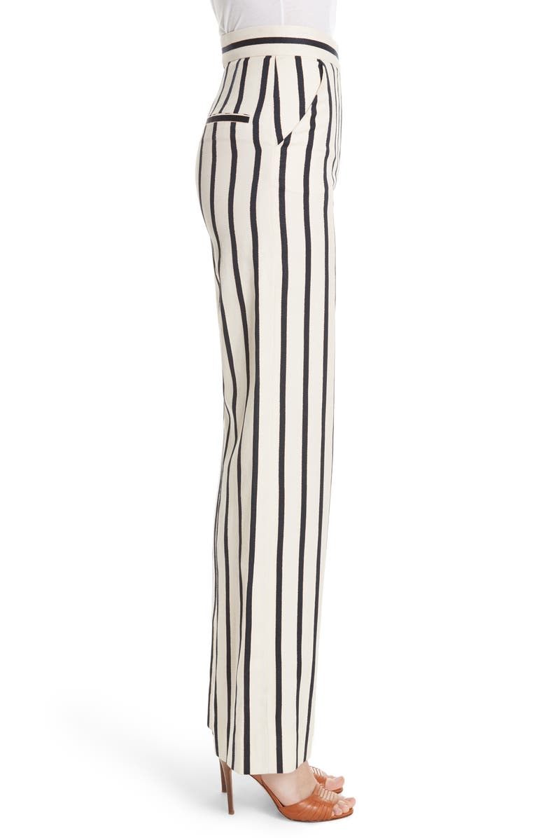 Veronica Beard Xena Stripe Wide Leg Pants, Alternate, color, 