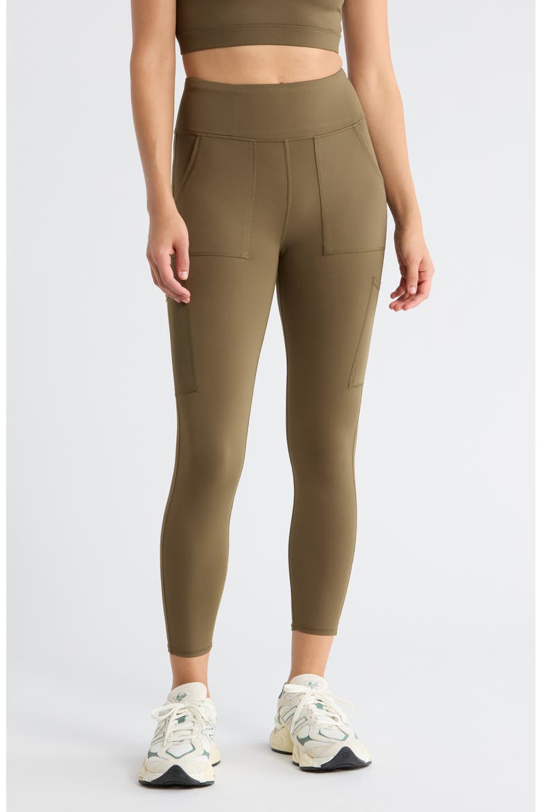 Lupita High Waist Ankle Leggings, Main, color, FORTRESS