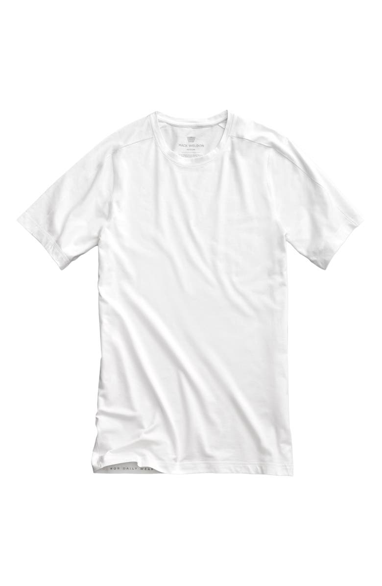 Mack Weldon 18-Hour Jersey Crweneck T-Shirt, Main, color, Bright White