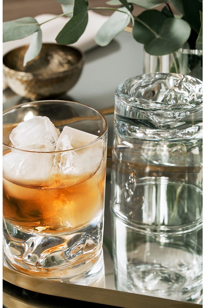 Iceberg Set of glasses for drinks, Alternate, color, White