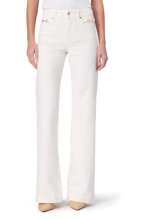 Leenah Pocket Bit Straight Leg Jeans (Tonal Ecru)