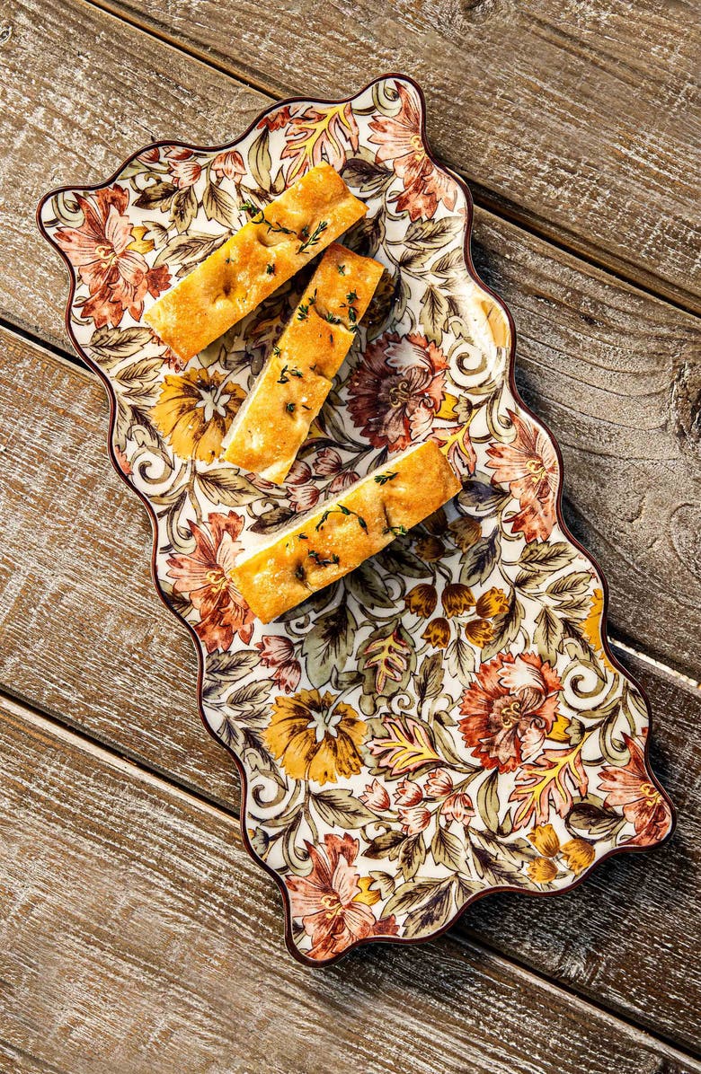 Juliska Willa Hostess Tray, Alternate, color, Amber