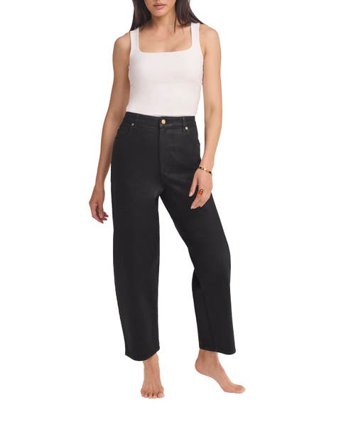 Coated Barrel Jeans