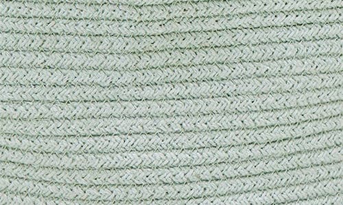 Lorena Canals Tassel Basket In Blue Sage