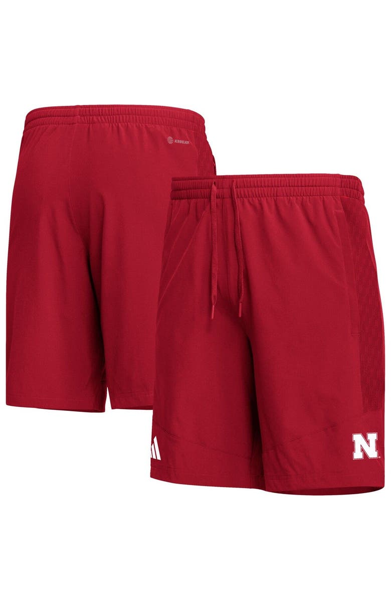 adidas Men's adidas Scarlet Nebraska Huskers AEROREADY Shorts, Main, color, Scarlet