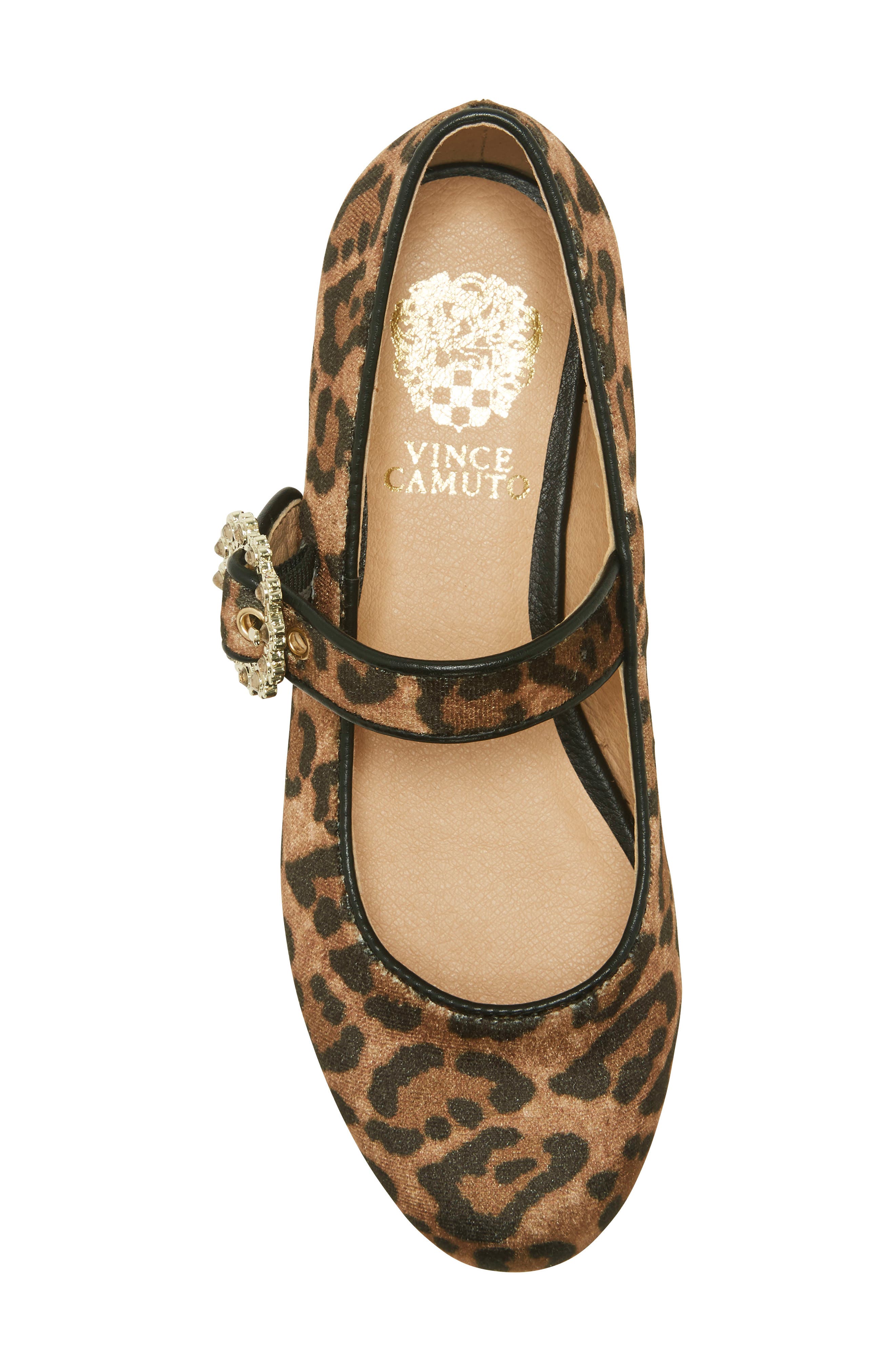 Mary Jane Flat, Alternate, color, NATURAL VELVET LEOPARD