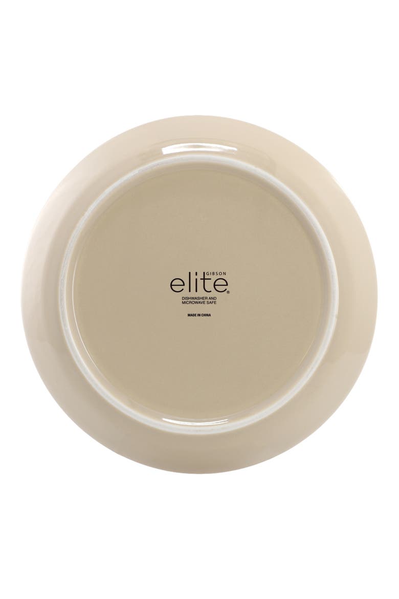 12 Piece Round Stoneware Dinnerware Set, Alternate, color, White
