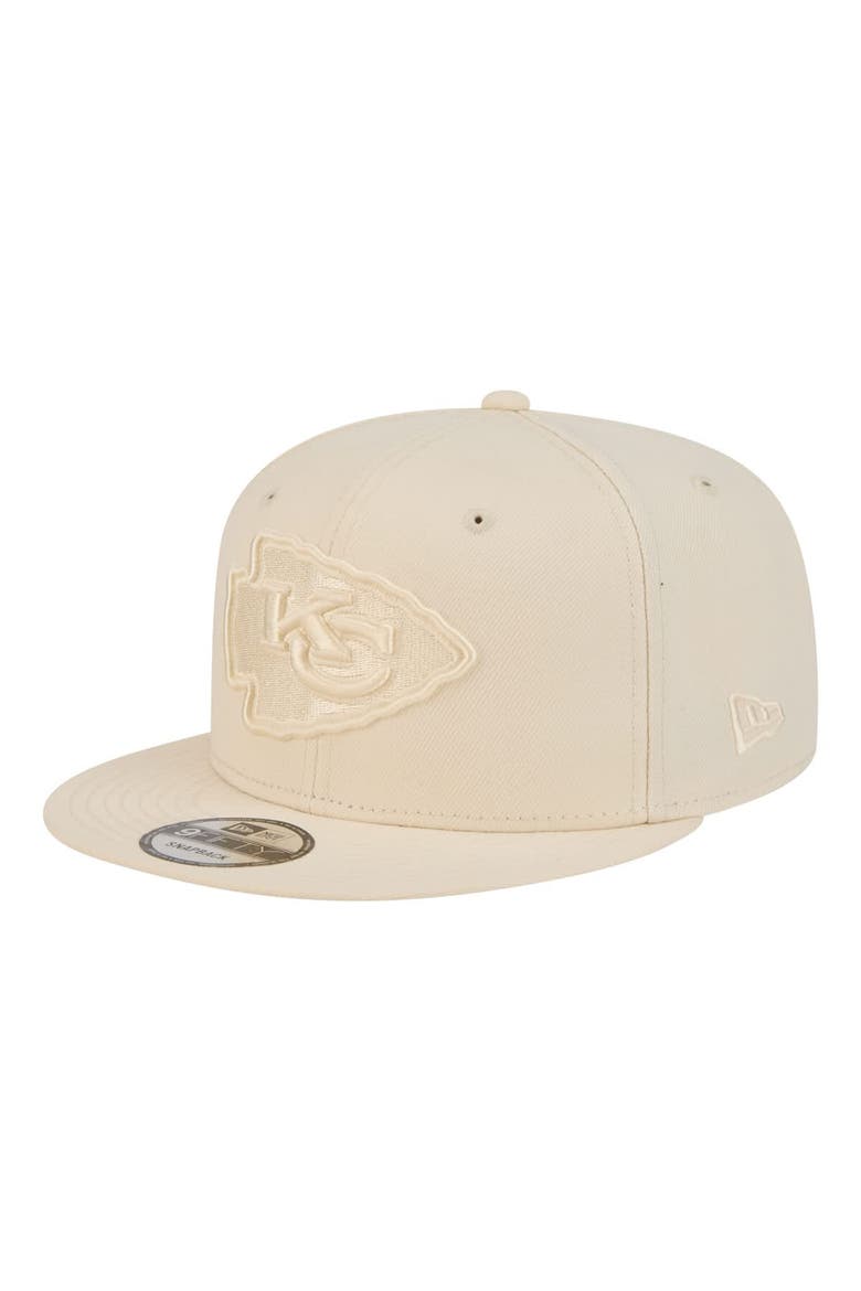 Men's New Era  Cream Kansas City Chiefs Colorpack 9FIFTY Snapback Hat, Main, color, Cream