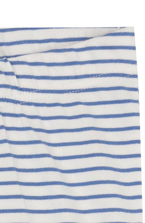 Lilly + Sid Organic Cotton Stripe Print Leggings In Multi