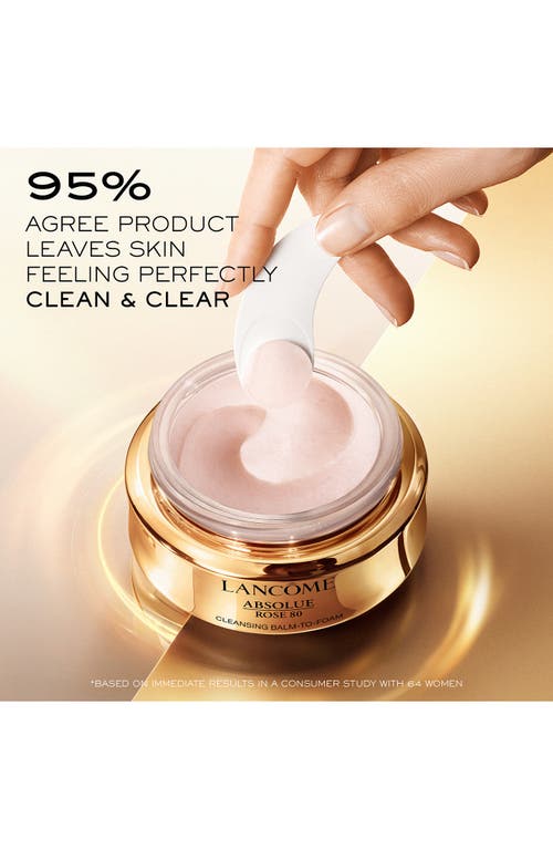 LANCÔME LANCÔME ABSOLUE ROSE 80 CLEANSING BALM-TO-FOAM