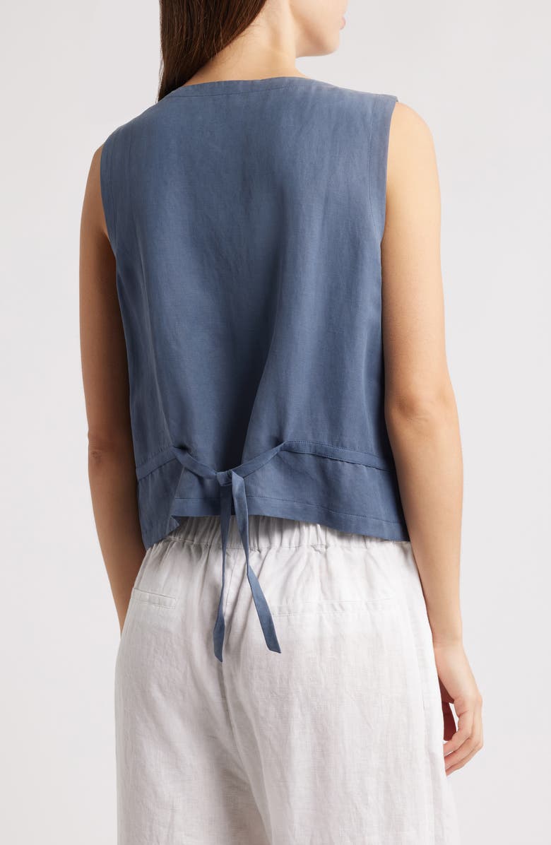 Eileen Fisher Organic Cotton & Silk Vest, Alternate, color, 