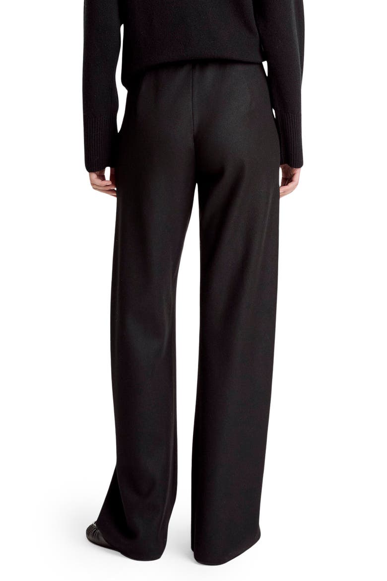 High Waist Straight Leg Pants, Alternate, color, BLACK