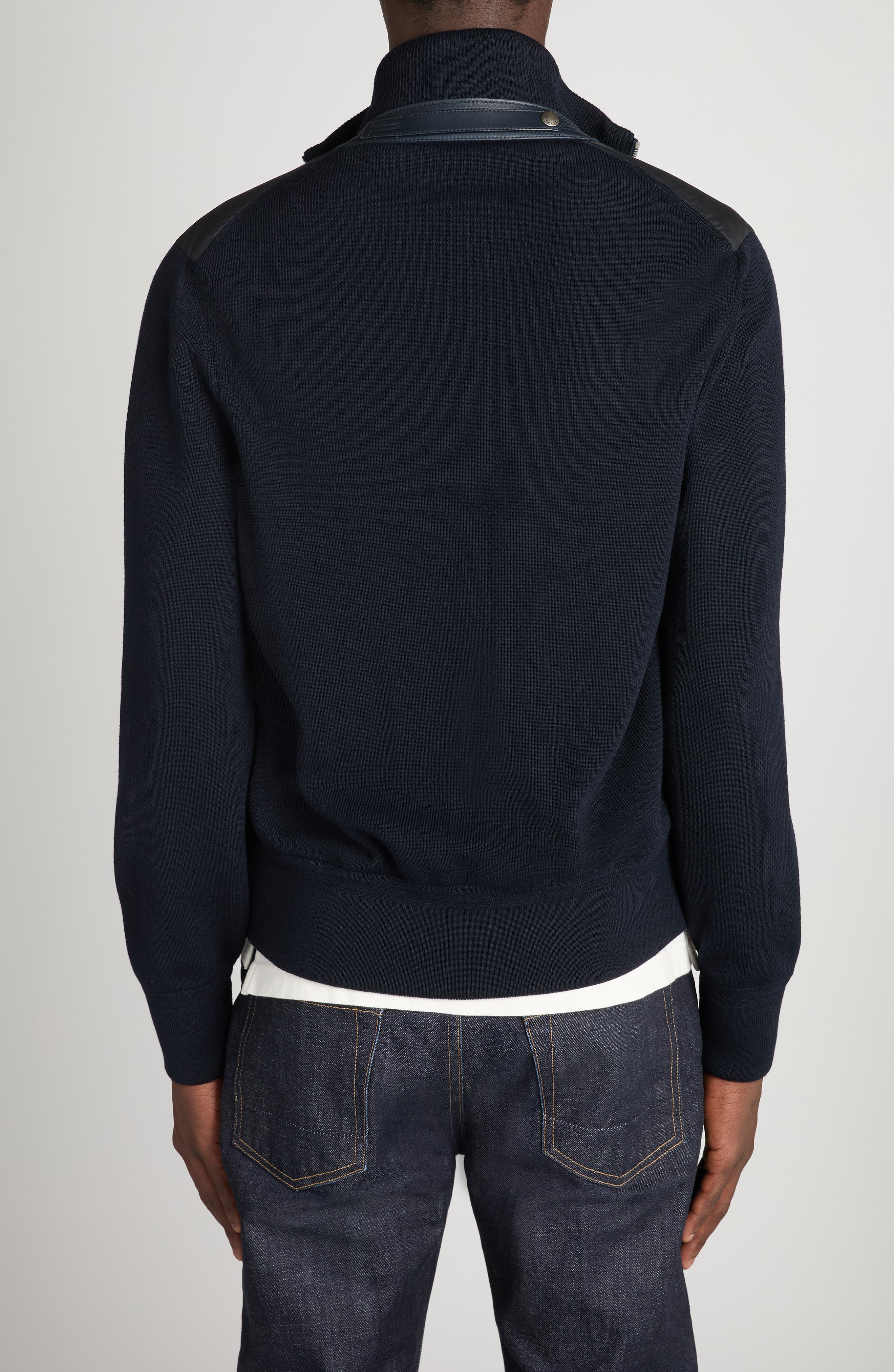 Mixed Media Zip Cardigan - image 2