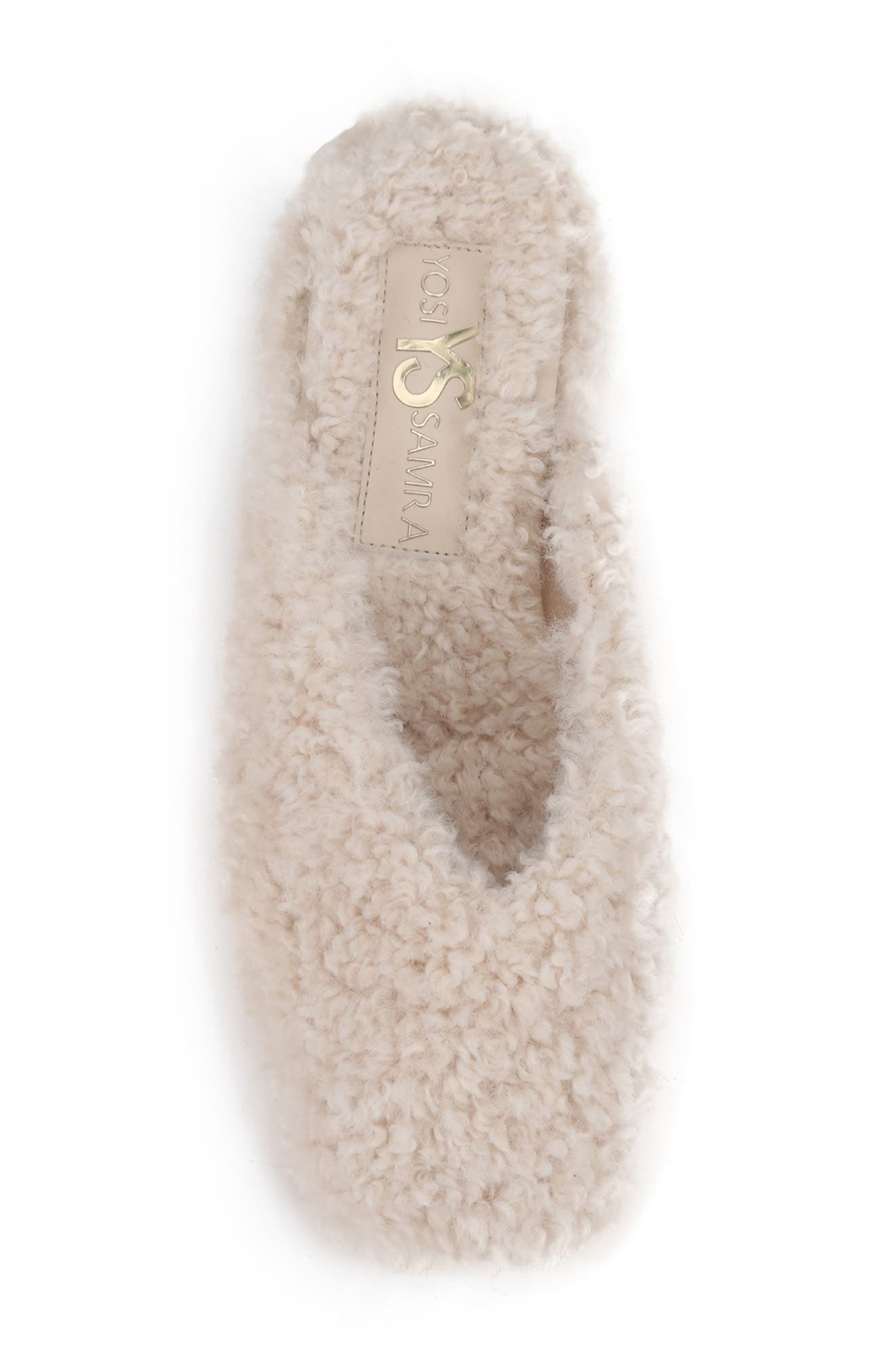 Yosi Samra Jessy Faux Shearling Scuff Slipper, Alternate, color, 