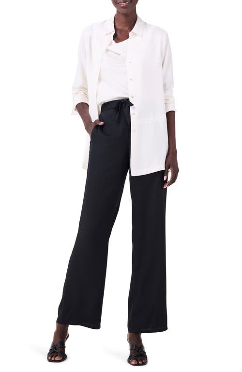 Nic + Zoe Nic+zoe Crepe Mix Button-up Shirt In Classic Cream