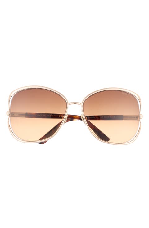 62mm Round Sunglasses