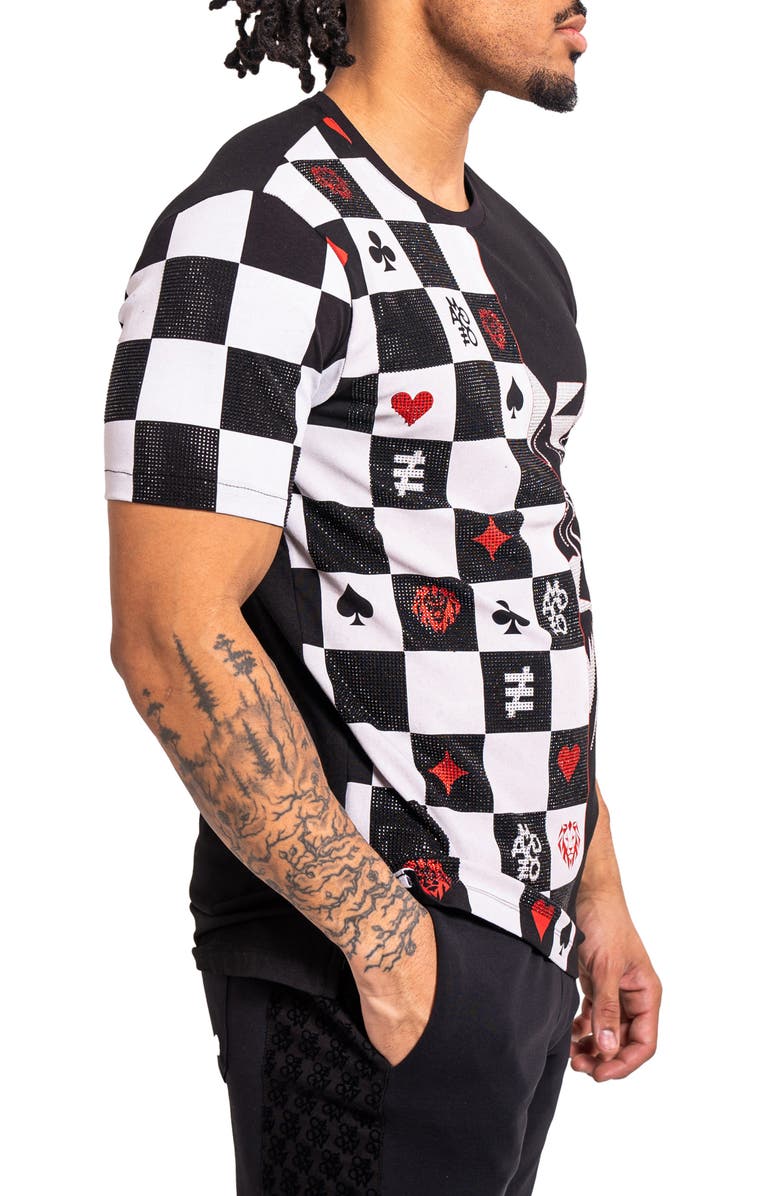 Maceoo Lionchess Contemporary Fit Graphic T-Shirt, Alternate, color, Black