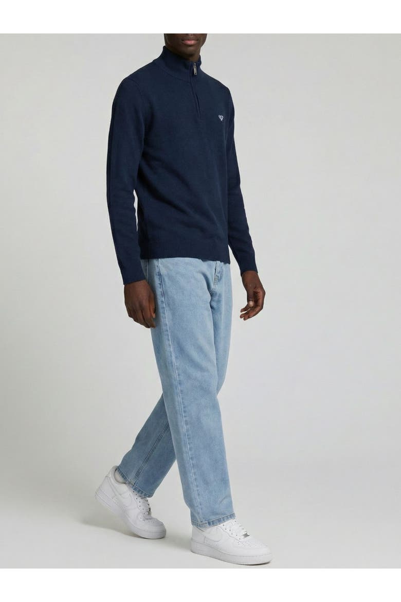 Huxley Quarter Zip Sweater, Alternate, color, Navy