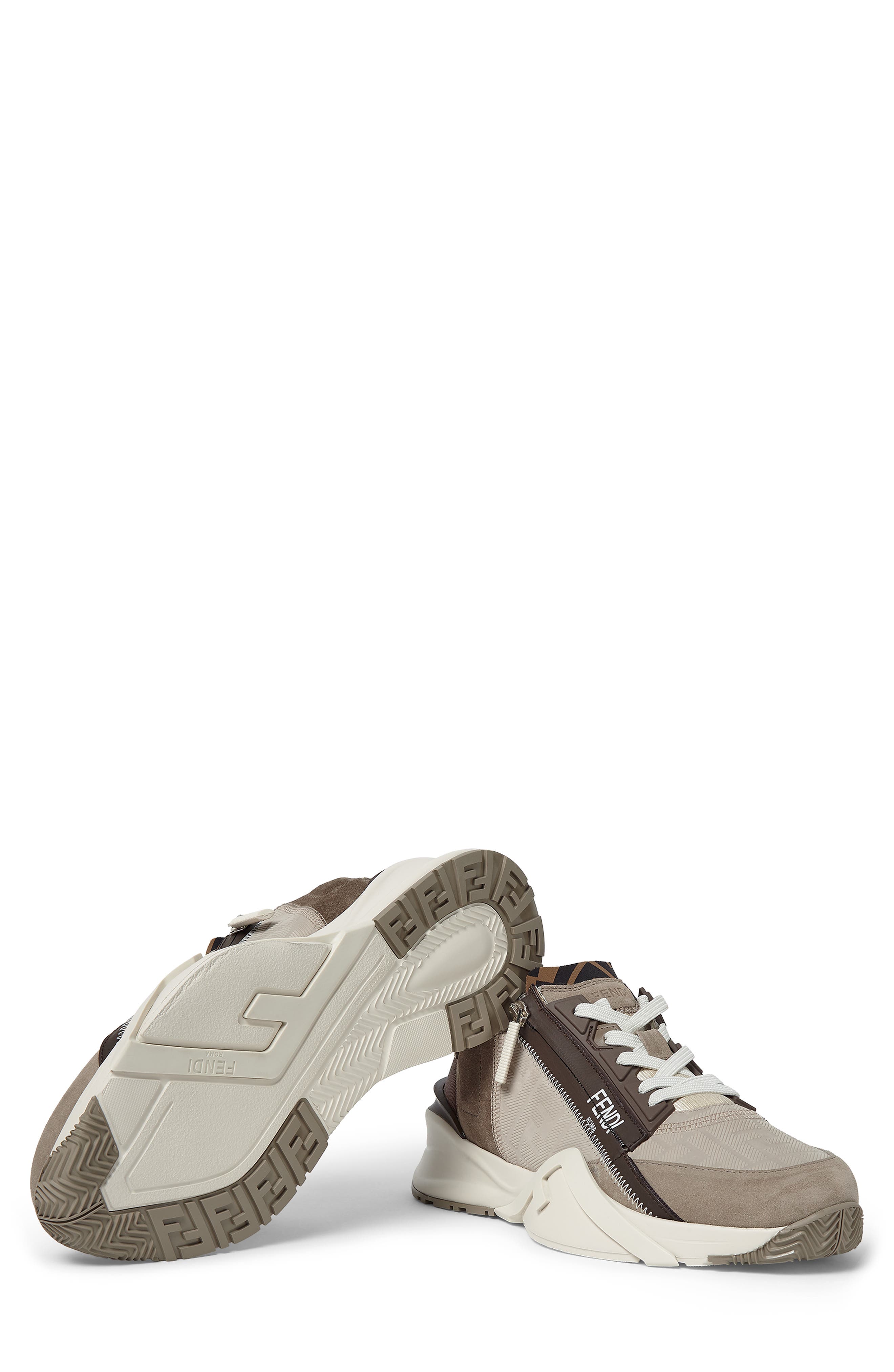 Fendi Flow Sneaker, Alternate, color, Beige/ Light Khaki