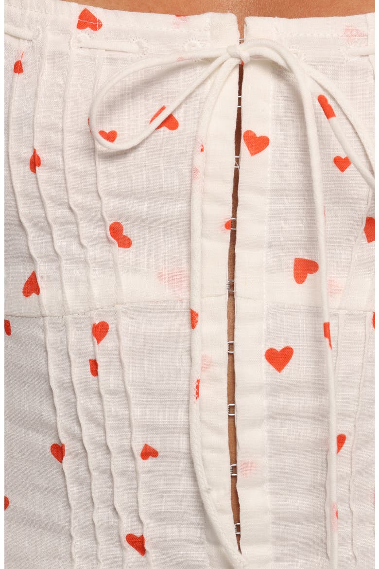 Alice Heart Print Corset Top, Alternate, color, DITSY HEART