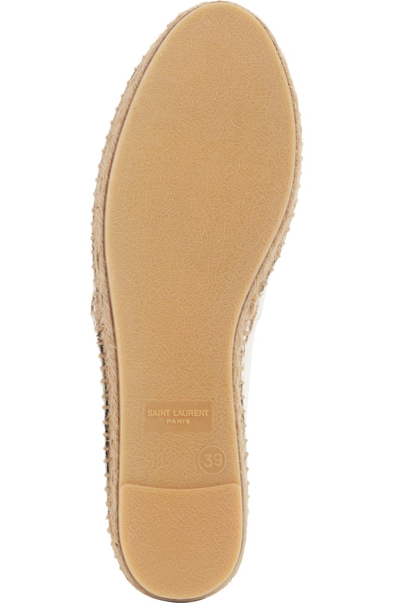 Saint Laurent Monogramme Logo Espadrille, Alternate, color, White