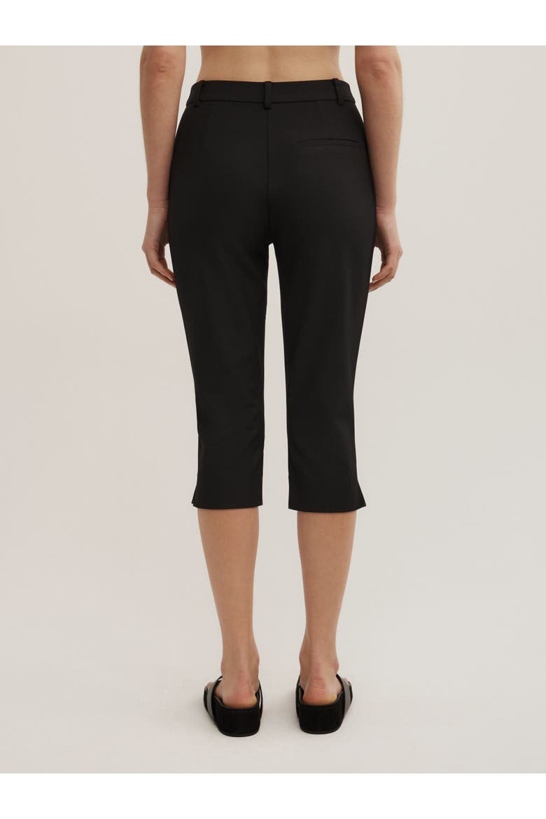 Slim Leg Capri Trousers, Alternate, color, Black